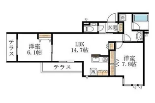 L’s Plus 豊玉南【1階】の間取り