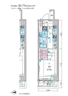 セジョリ池袋本町【3階】の間取り