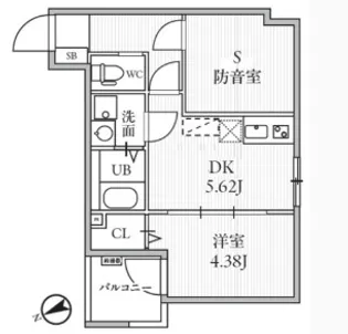 T’s Cuore MUSE落合南長崎【3階】の間取り