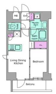 レジディア高田馬場【2階】の間取り