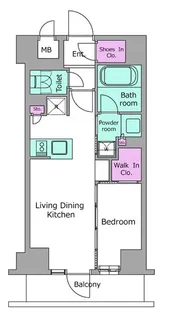 レジディア高田馬場【3階】の間取り
