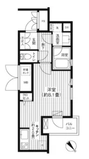 コスモリード新宿余丁町【3階】の間取り