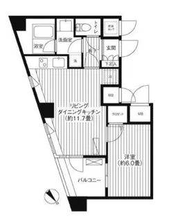 コスモリード新宿余丁町【3階】の間取り