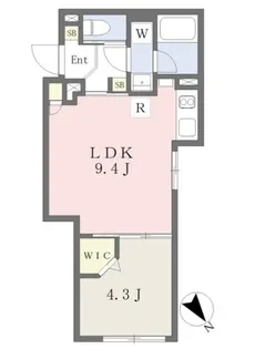 グローリオシェルト高田馬場【1階】の間取り