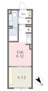 グローリオシェルト高田馬場【1階】の間取り