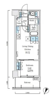 ロイヤルパークス赤羽ノース【3階】の間取り
