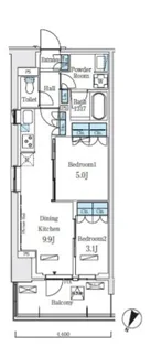 ロイヤルパークス赤羽ノース【3階】の間取り