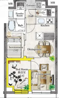 プラネソシエプラス桜台【2階】の間取り