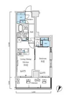 ロイヤルパークス赤羽ノース【5階】の間取り