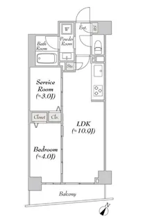 ルミーク文京千石【4階】の間取り