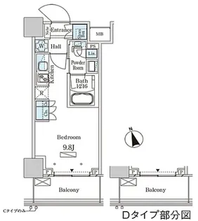 パークアクシス大塚ステーションゲートタワー【5階】の間取り