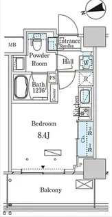 パークアクシス大塚ステーションゲートタワー【16階】の間取り