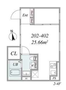 the trias itabashi【2階】の間取り