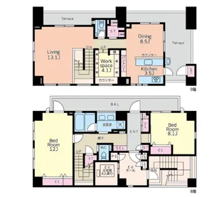 グレイシス三番町の間取り