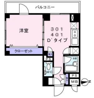Navi新宿【5階】の間取り