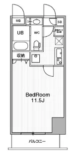 アーバンフラッツ池袋プレミアム【21階】の間取り