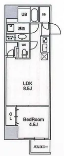 アーバンフラッツ池袋プレミアム【24階】の間取り