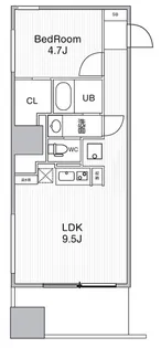 アーバンフラッツ池袋プレミアム【24階】の間取り