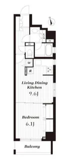 デュオ・スカーラ新宿Ⅱ【9階】の間取り