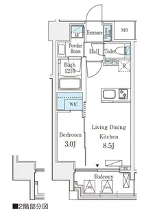 デュオフラッツ池袋【5階】の間取り