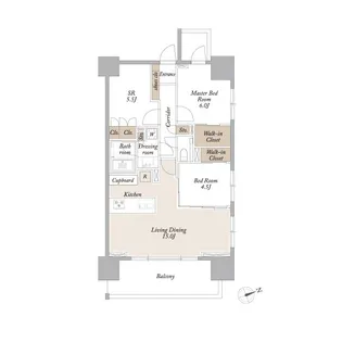 ライトテラス新宿御苑【3階】の間取り