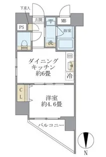 プラティーク目白【4階】の間取り