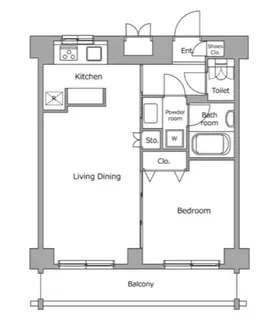 レジディア上落合【4階】の間取り