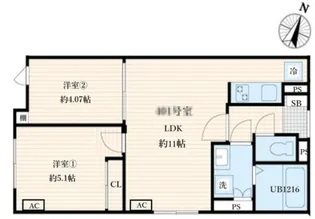 Aglaia要町【4階】の間取り