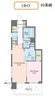 エクセレンシア駒込【9階】の間取り