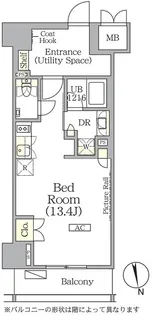 ザ・パークハビオ神楽坂レジデンスSouth【6階】の間取り