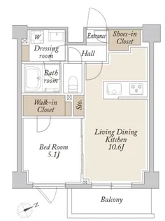 ORSUS新江古田【2階】の間取り
