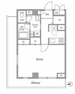 エクセラン池袋【4階】の間取り