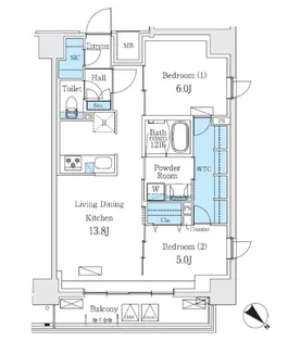 Urban Breeze 巣鴨【3階】の間取り