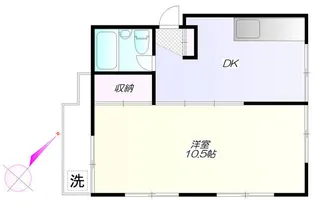 メゾンウスイ【2階】の間取り