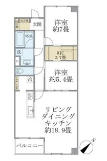 シティハウス志村坂上【5階】の間取り