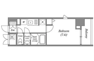 CORVAL東新宿【13階】の間取り
