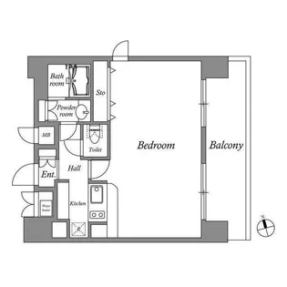 CORVAL東新宿【13階】の間取り