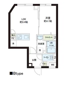レピュア小石川レジデンス【4階】の間取り