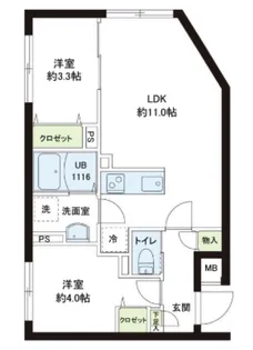 レピュア小石川レジデンス【5階】の間取り