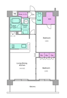 レジディア池袋【3階】の間取り