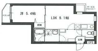 ファブール練馬【1階】の間取り