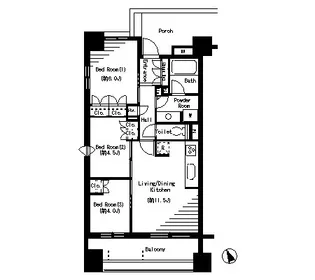 パークアクシス大塚【3階】の間取り