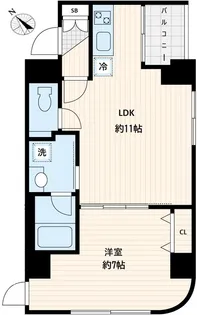 GranDuo小石川【6階】の間取り