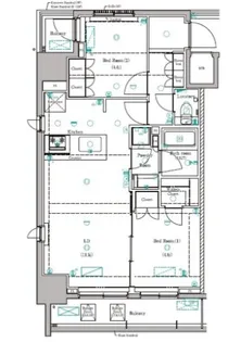 DIPS赤羽RESIDENCE【6階】の間取り