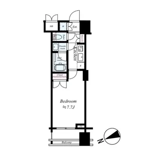 パレステュディオ新宿御苑駅前【9階】の間取り