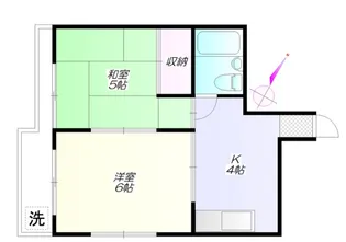 メゾンウスイ【2階】の間取り