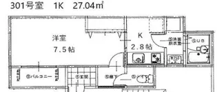 OHANA【3階】の間取り