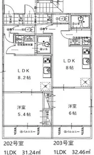 OHANA【3階】の間取り
