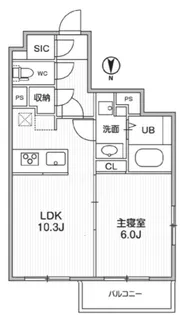 THE PALMS MUSE 新江古田【2階】の間取り