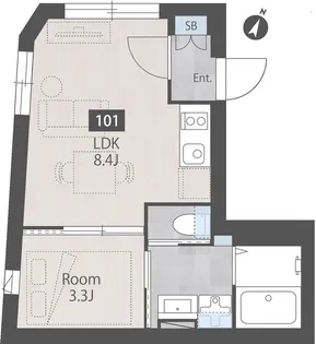 Nerima calme【2階】の間取り